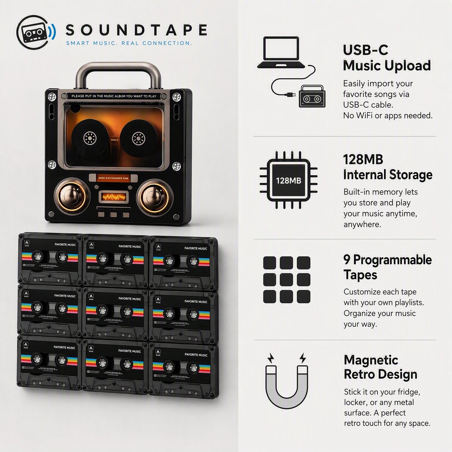 SOUNDTAPE – Deine Lieblingsmusik auf dem Kühlschrank